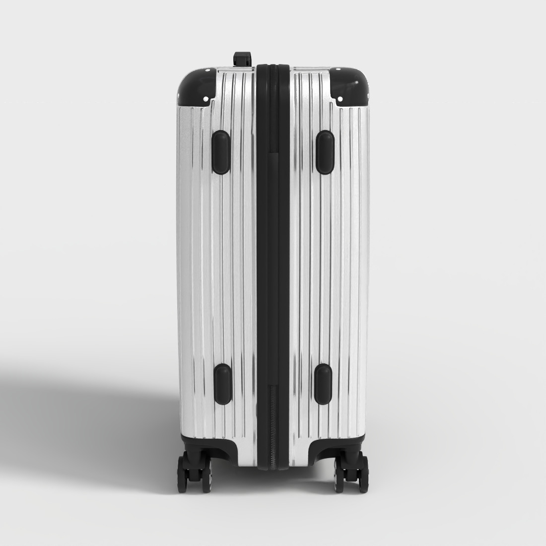 BRUBAKER TRAVEL SUITCASE Low-poly 3D model_2