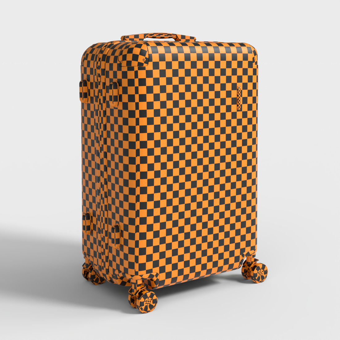 BRUBAKER TRAVEL SUITCASE Low-poly 3D model_7