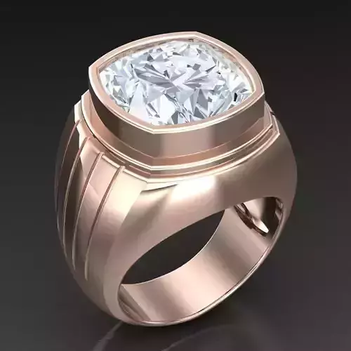 Modern Men Ring 3D CAD File 6MR056