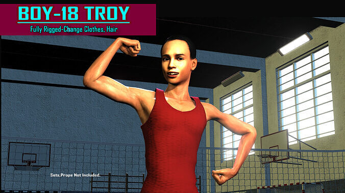 Boy 18 - Troy 3D model