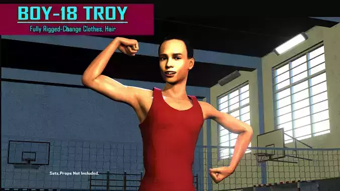 Boy 18 - Troy 3D model