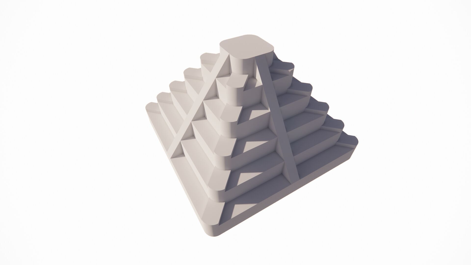 Triangle pyramids 3D algorithmic designs and forms 3D print model_11