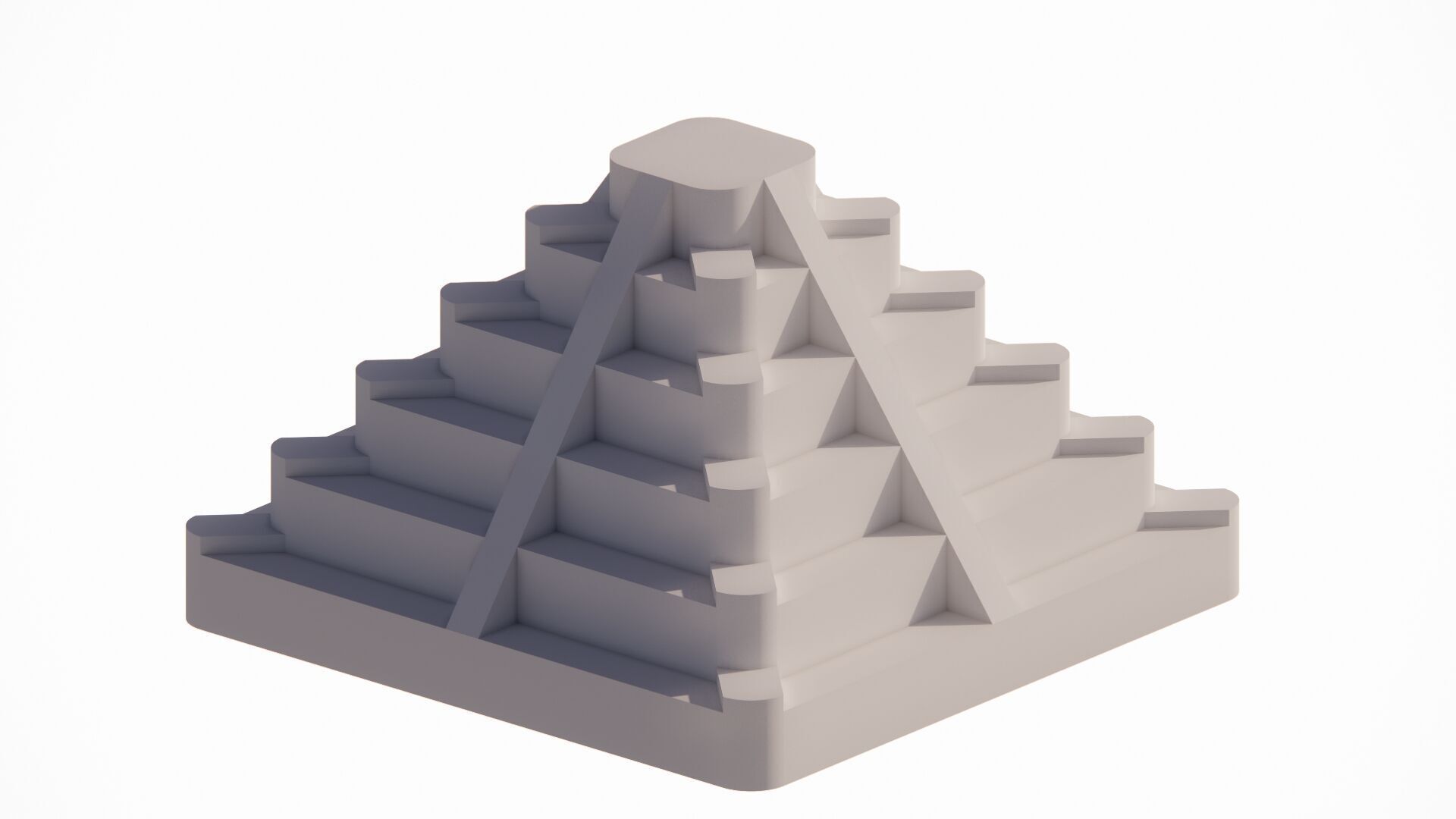 Triangle pyramids 3D algorithmic designs and forms 3D print model_8