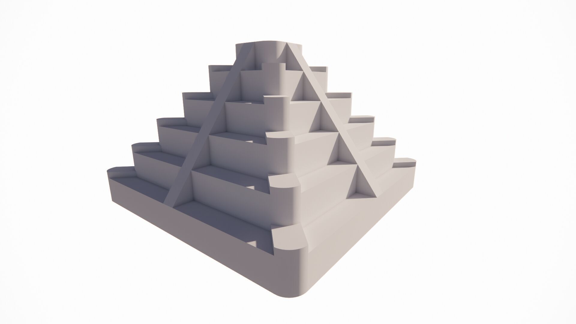 Triangle pyramids 3D algorithmic designs and forms 3D print model_7