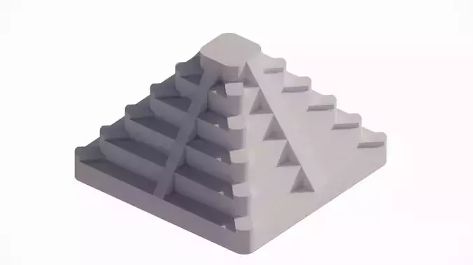 Triangle pyramids 3D algorithmic designs and forms