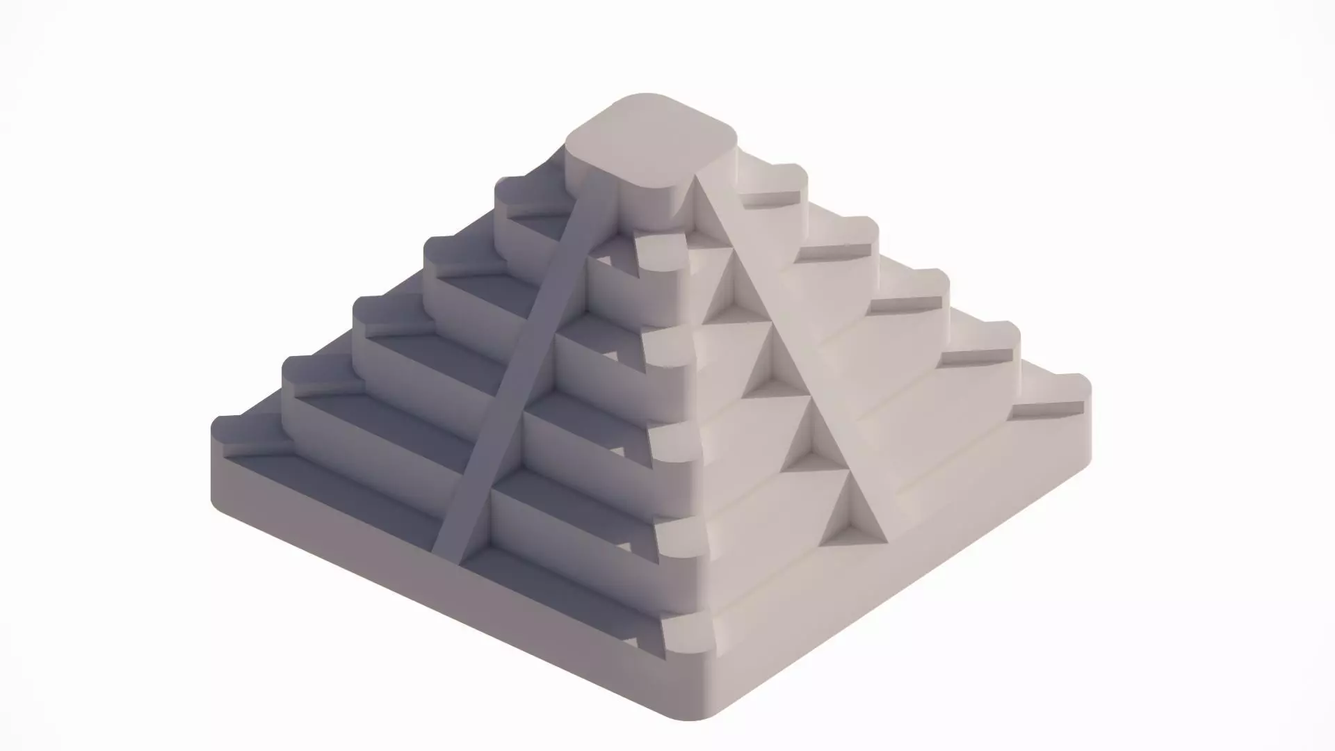 Triangle pyramids 3D algorithmic designs and forms 3D print model_0