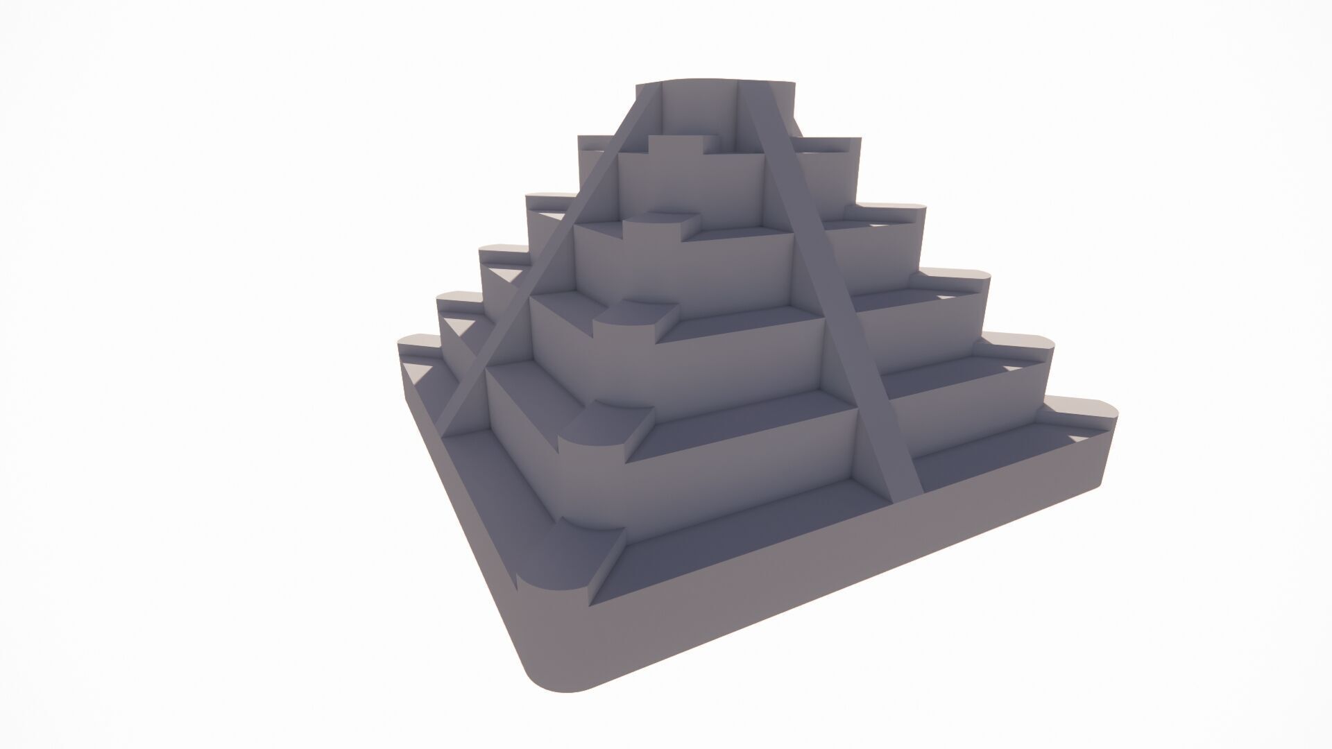 Triangle pyramids 3D algorithmic designs and forms 3D print model_4