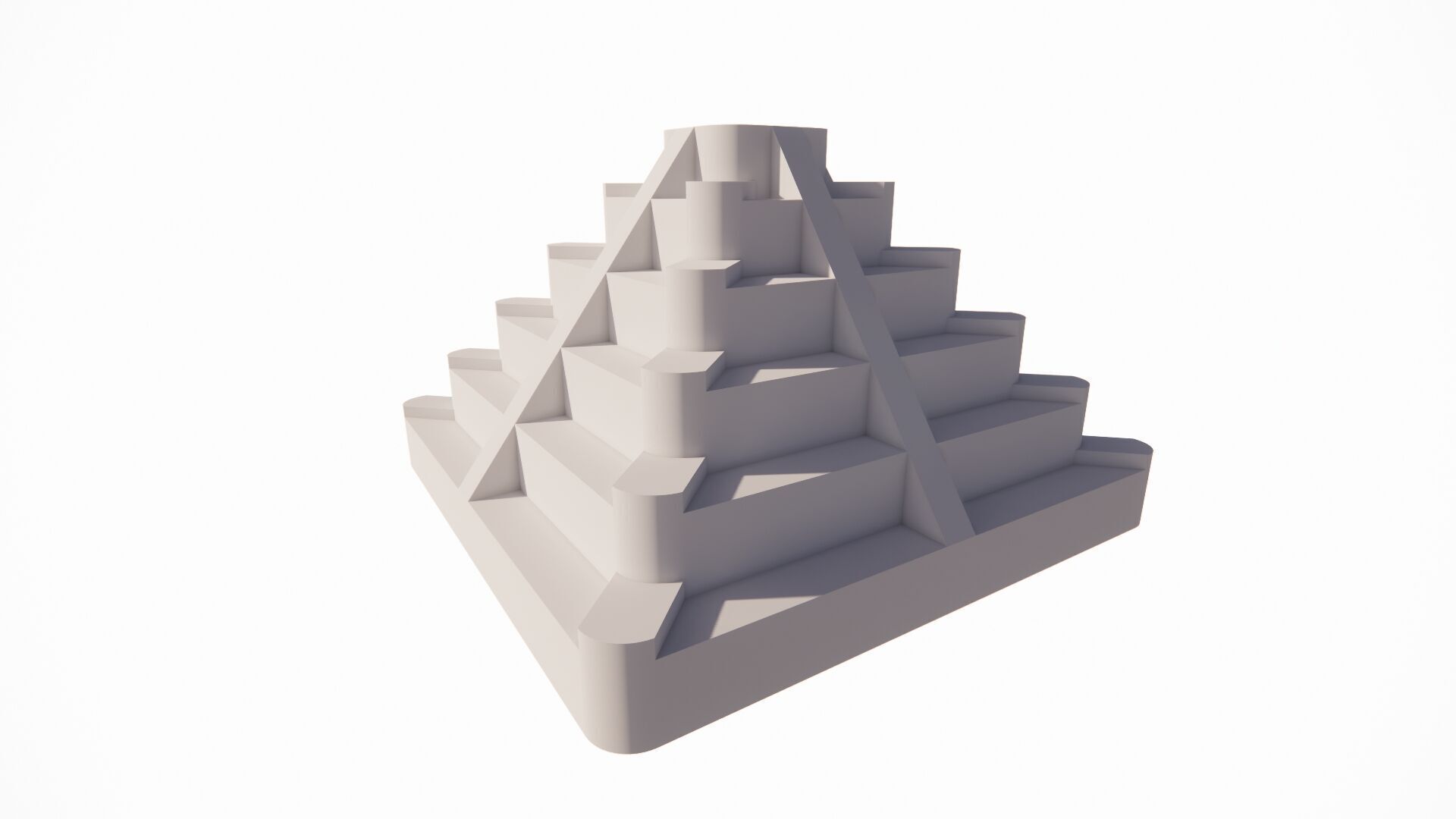 Triangle pyramids 3D algorithmic designs and forms 3D print model_1