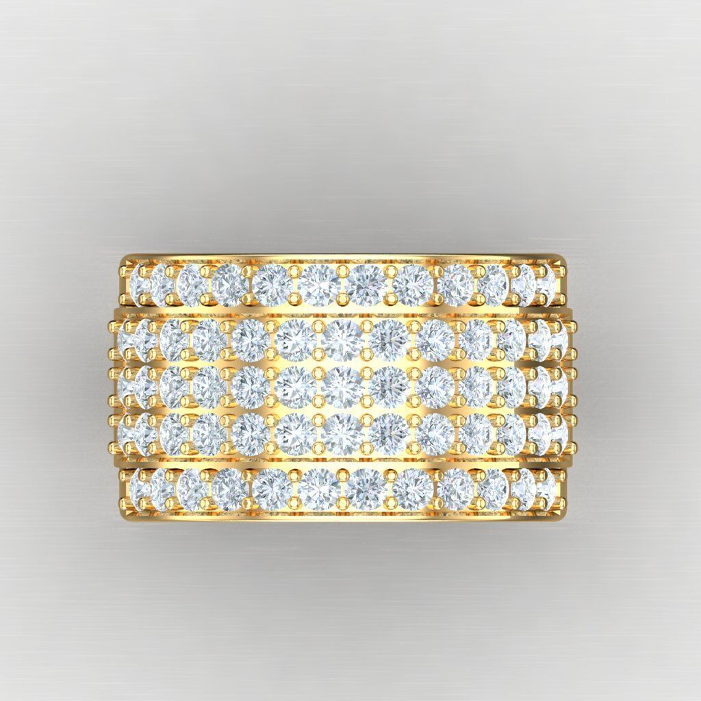 Modern Men Ring 3D CAD File 6MR031 3D print model_10