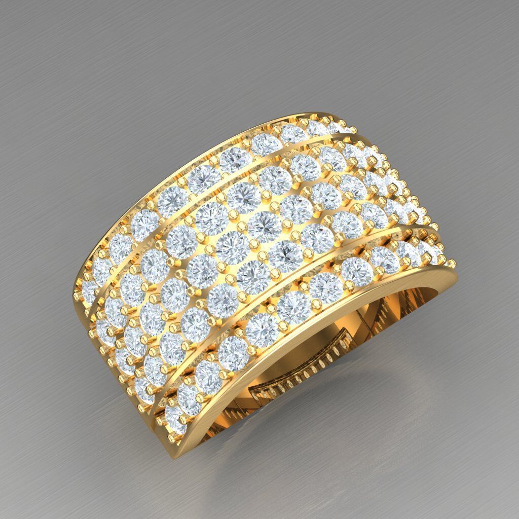 Modern Men Ring 3D CAD File 6MR031 3D print model_6