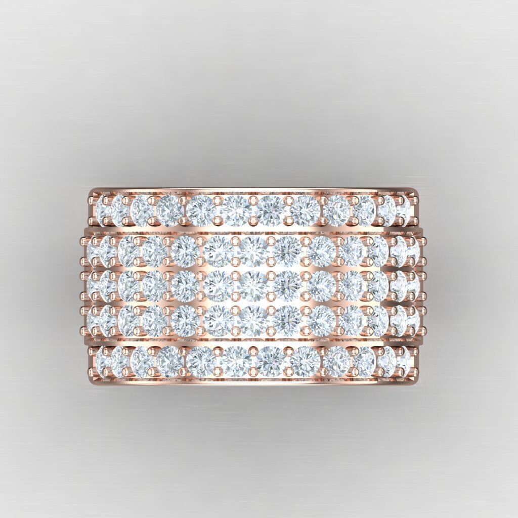 Modern Men Ring 3D CAD File 6MR031 3D print model_9