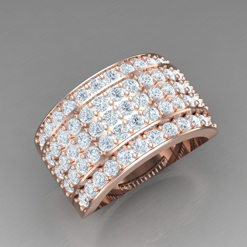 Modern Men Ring 3D CAD File 6MR031 3D print model_11