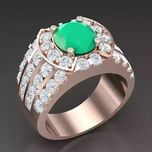 Modern Men Ring 3D CAD File 6MR026