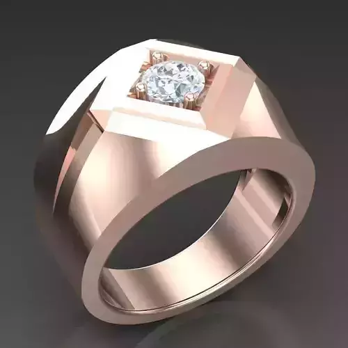 Modern Men Ring 3D CAD File 6MR022