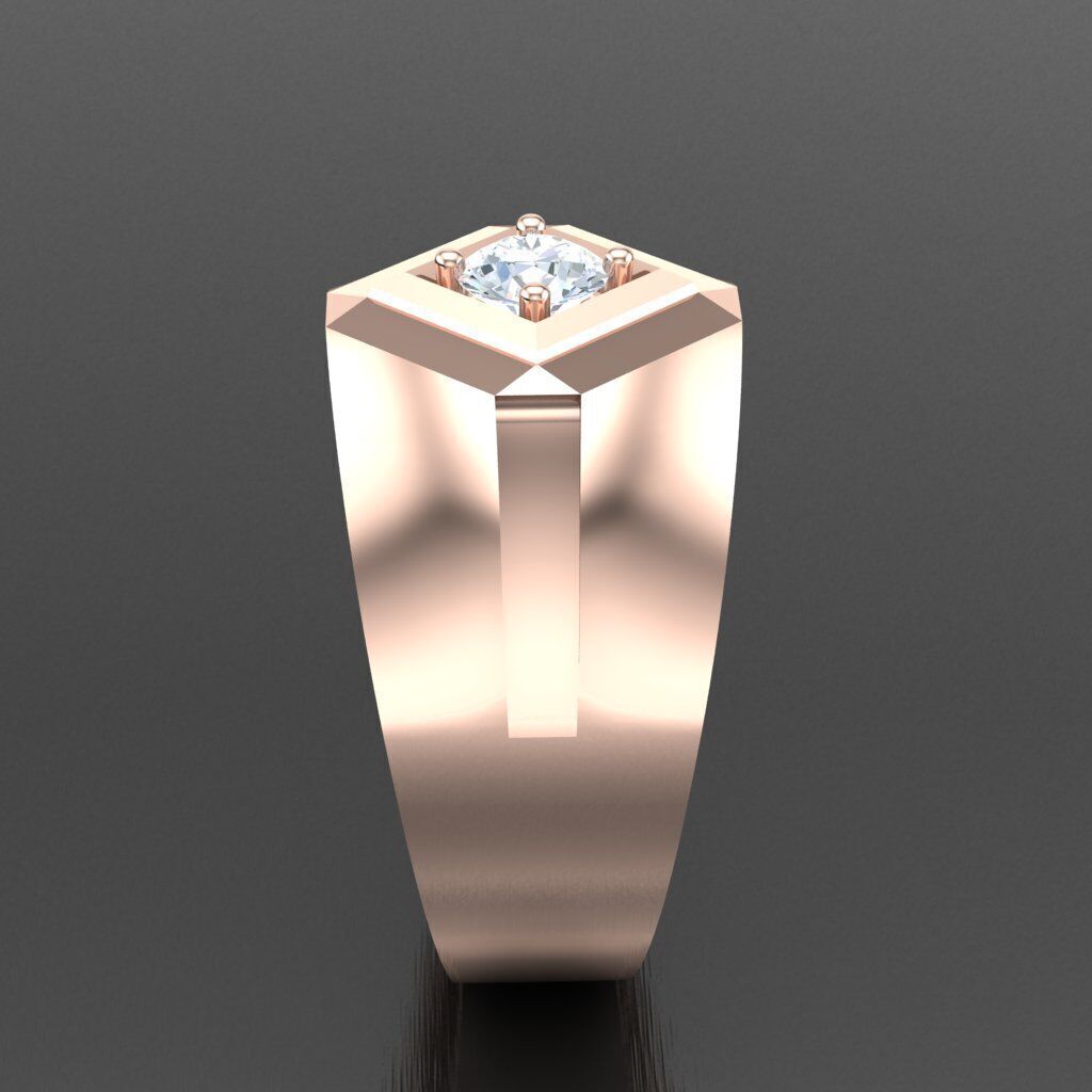 Modern Men Ring 3D CAD File 6MR022 3D print model_12