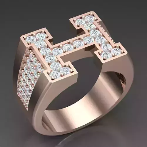 Modern Men Ring 3D CAD File 6MR021