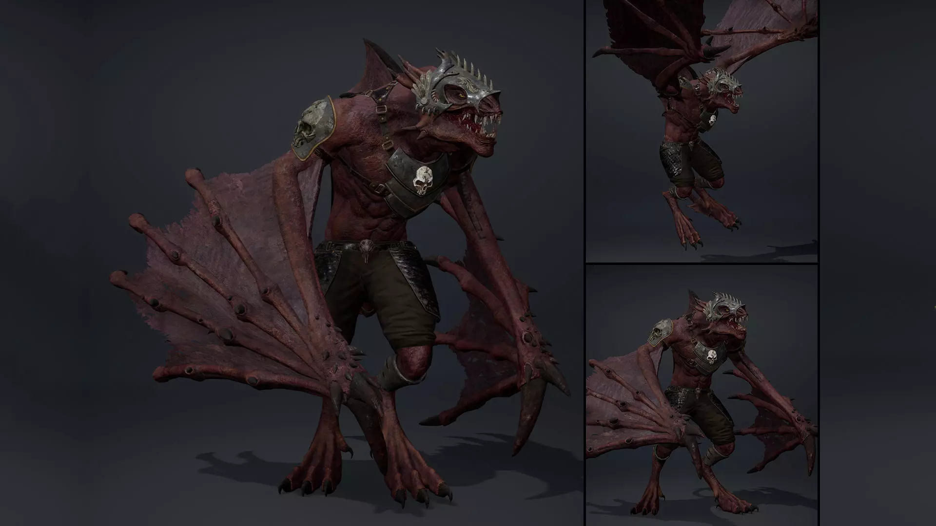 Mist Spearman Wing2 Low-poly 3D model