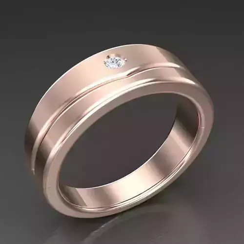 Modern Men Ring 3D CAD File 6MR012