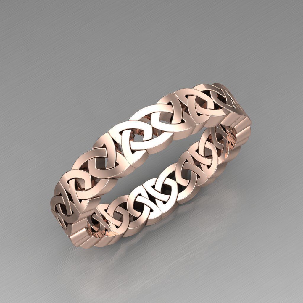 Modern Men Ring 3D CAD File 6MR011 3D print model_10