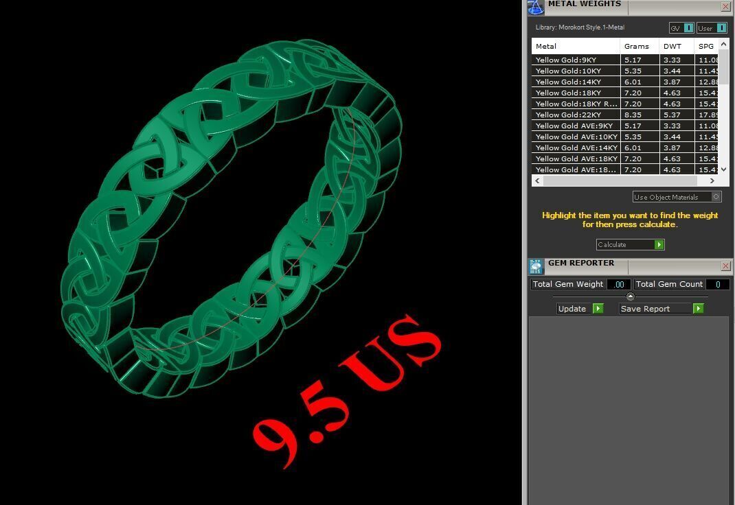 Modern Men Ring 3D CAD File 6MR011 3D print model_1