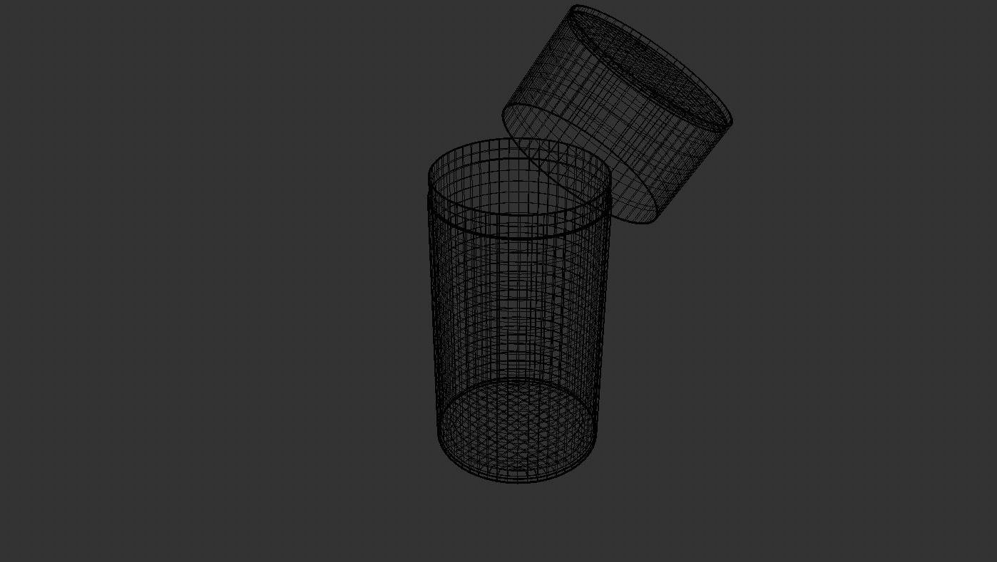 Paper Box Round Tall 3D model_4
