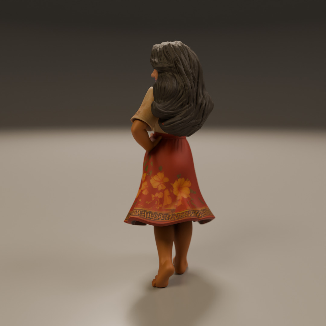 filipina pin-up 3D print model_6
