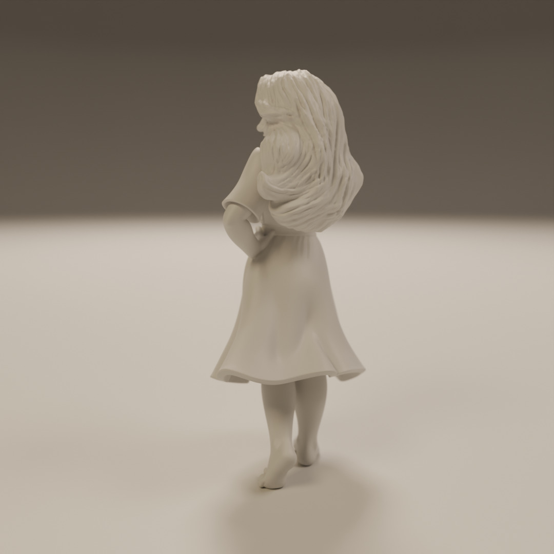 filipina pin-up 3D print model_14