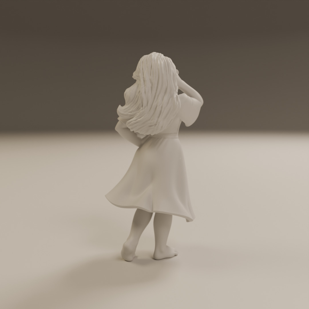 filipina pin-up 3D print model_11