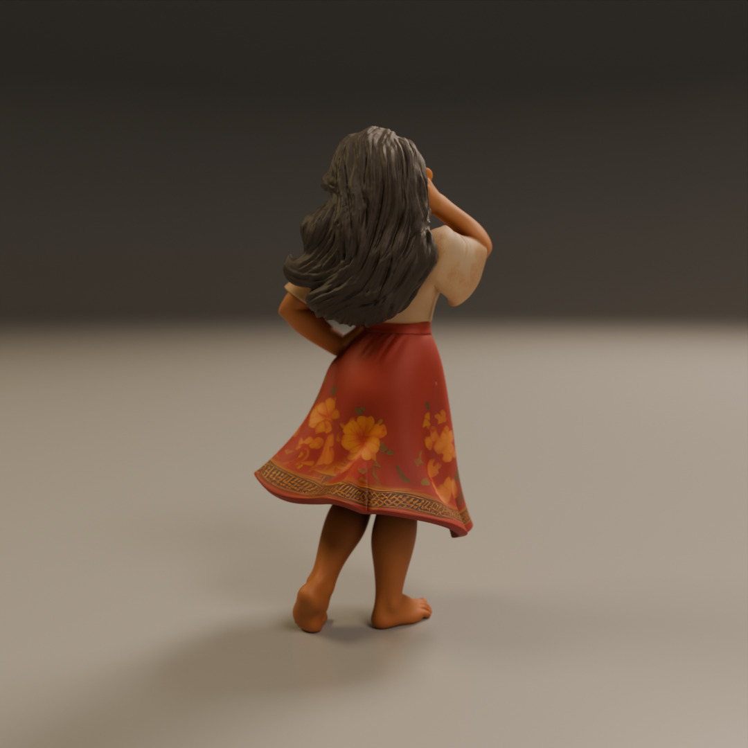filipina pin-up 3D print model_3
