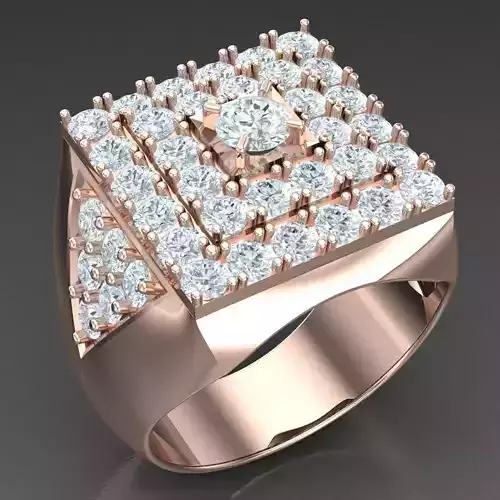 Modern Men Ring 3D CAD File 5MR097