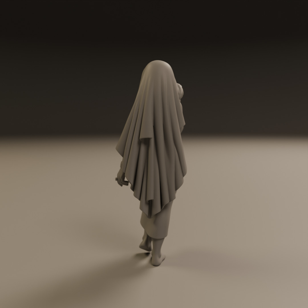 Iranian pin-up 3D print model_11