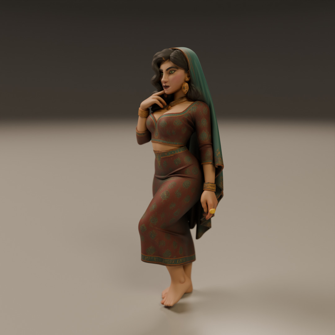 Iranian pin-up 3D print model_5
