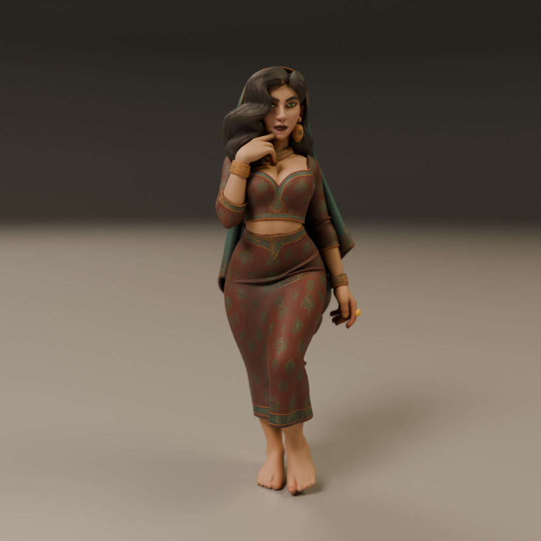 Iranian pin-up 3D print model_8