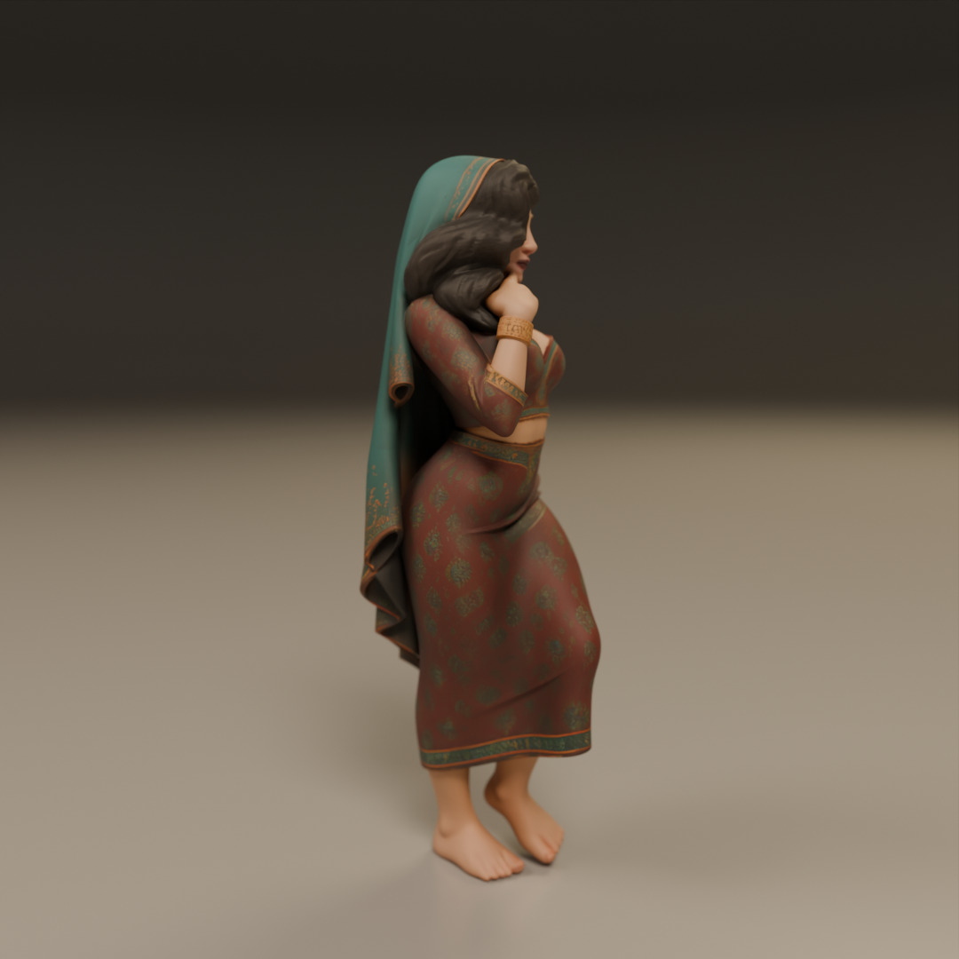 Iranian pin-up 3D print model_4
