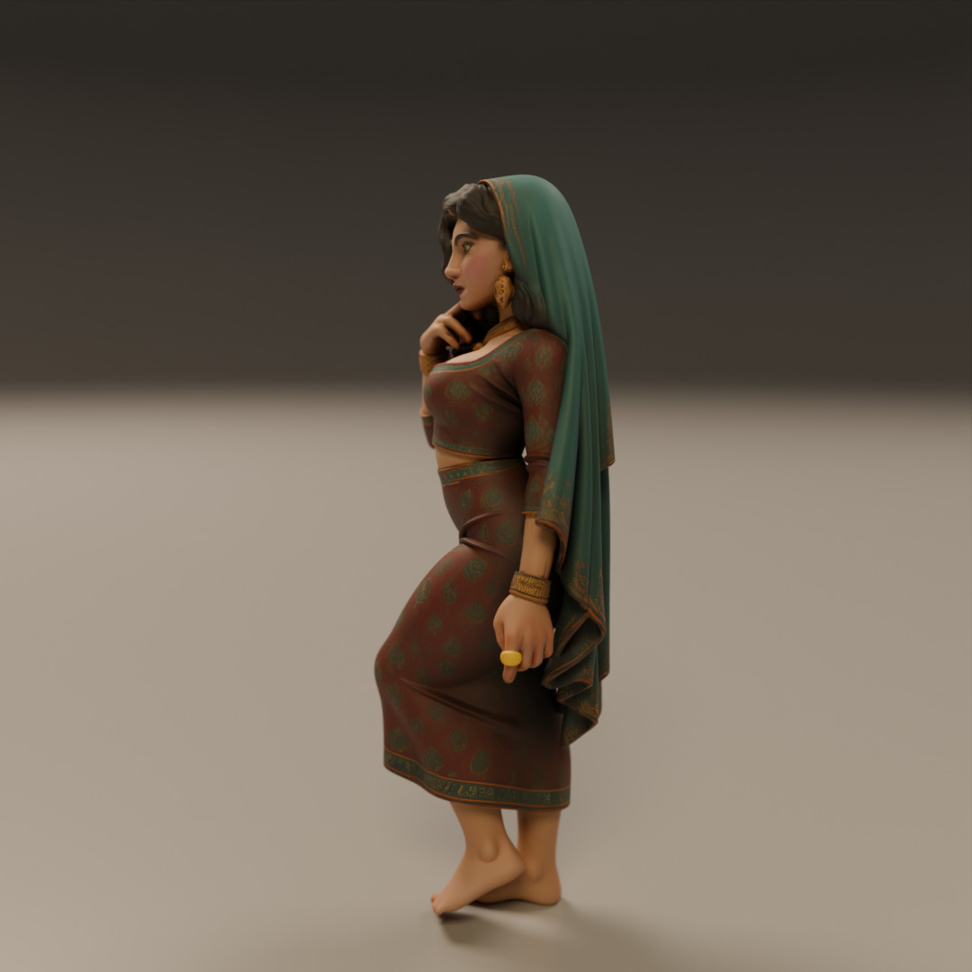 Iranian pin-up 3D print model_2
