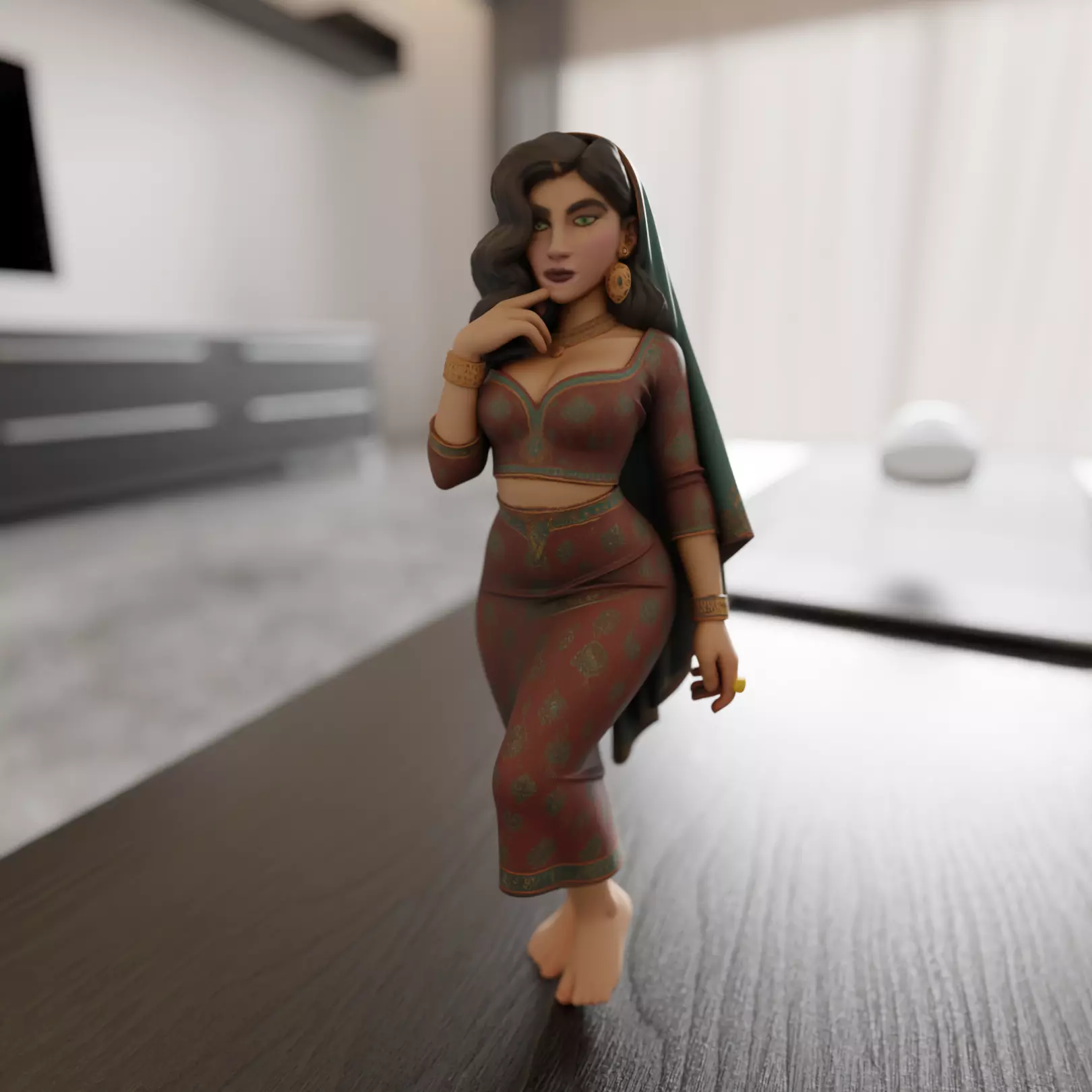 Iranian pin-up 3D print model_0