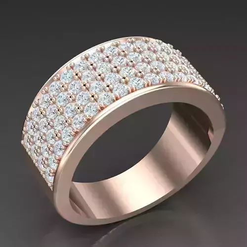 Modern Men Ring 3D CAD File 5MR091