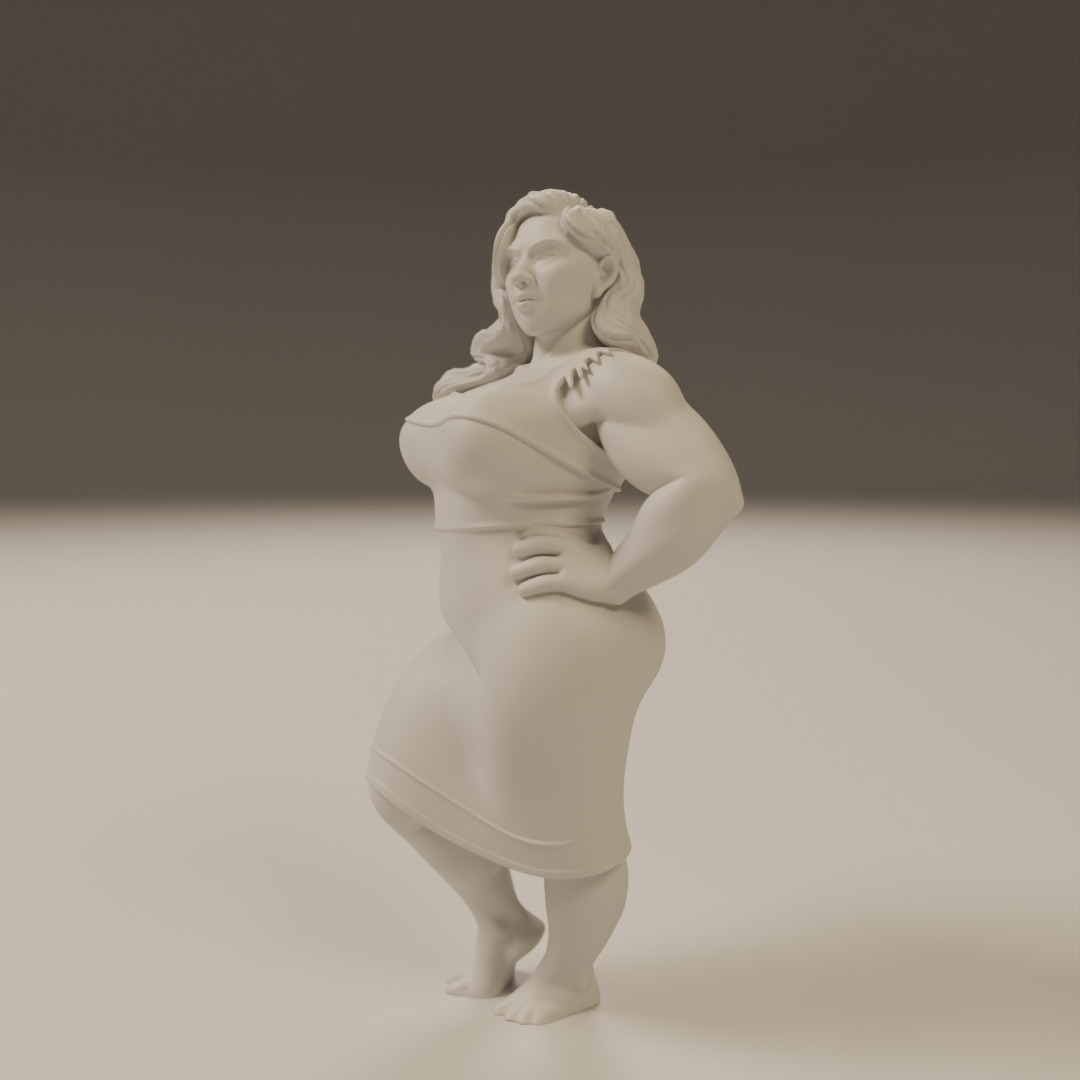 Maori pin-up 3D print model_13