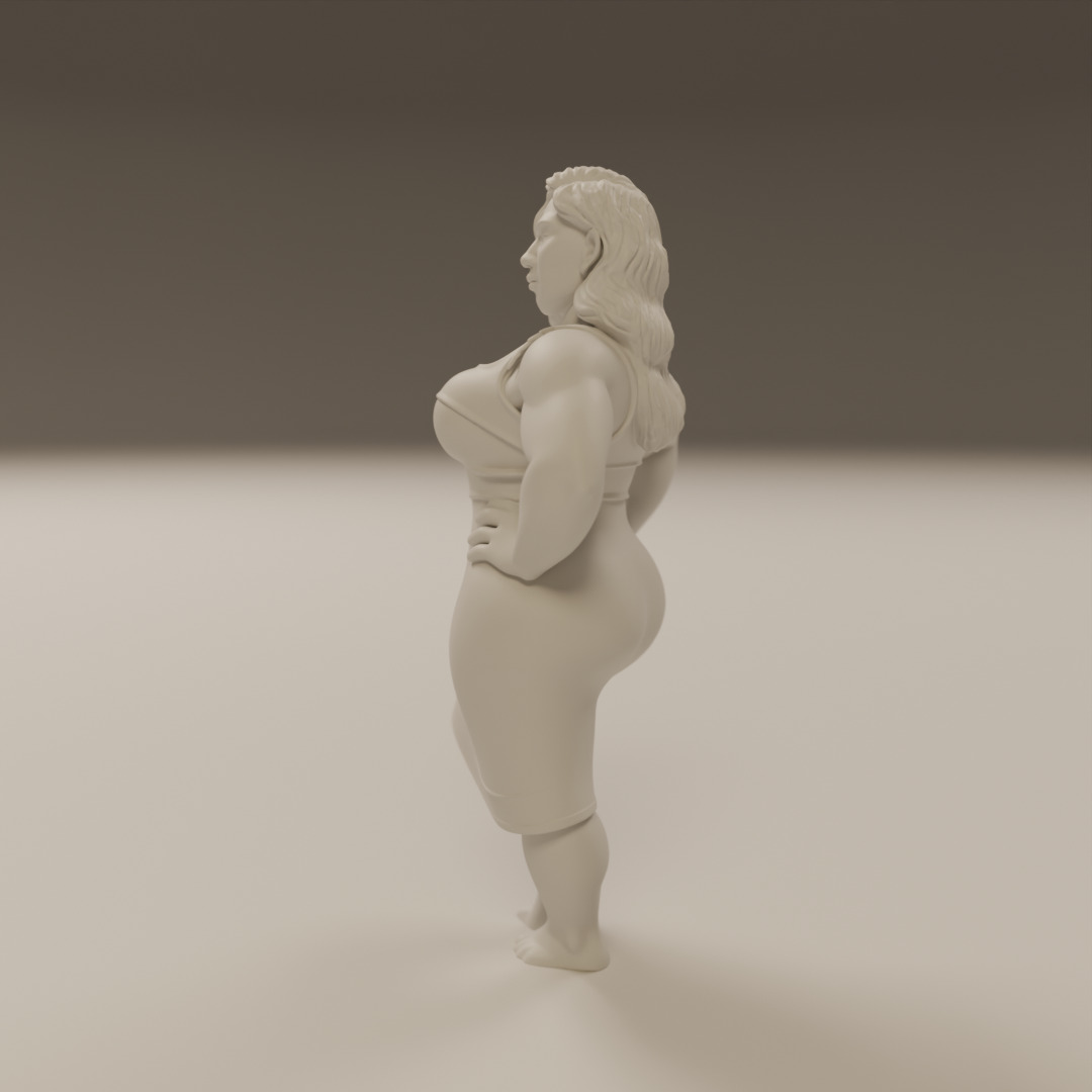 Maori pin-up 3D print model_10