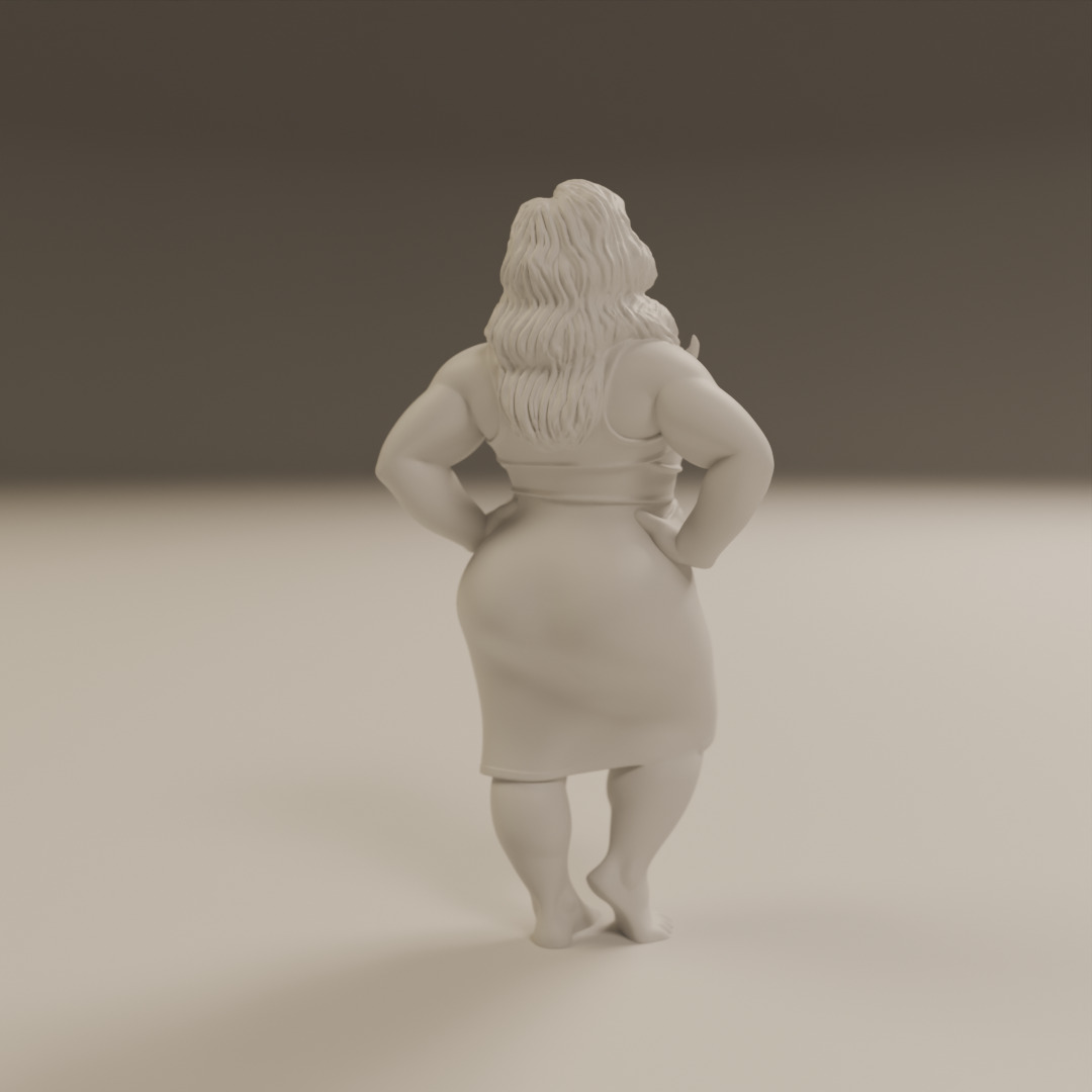 Maori pin-up 3D print model_11