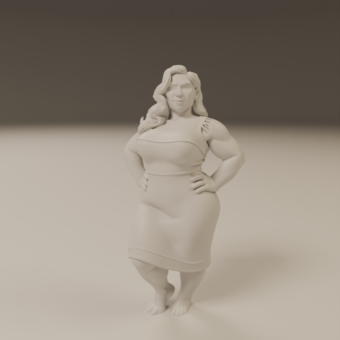 Maori pin-up 3D print model_16