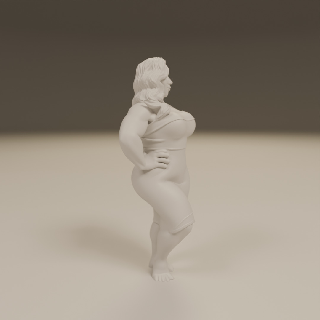 Maori pin-up 3D print model_9