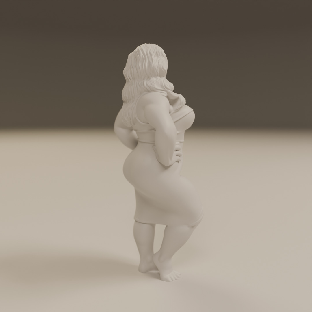 Maori pin-up 3D print model_15