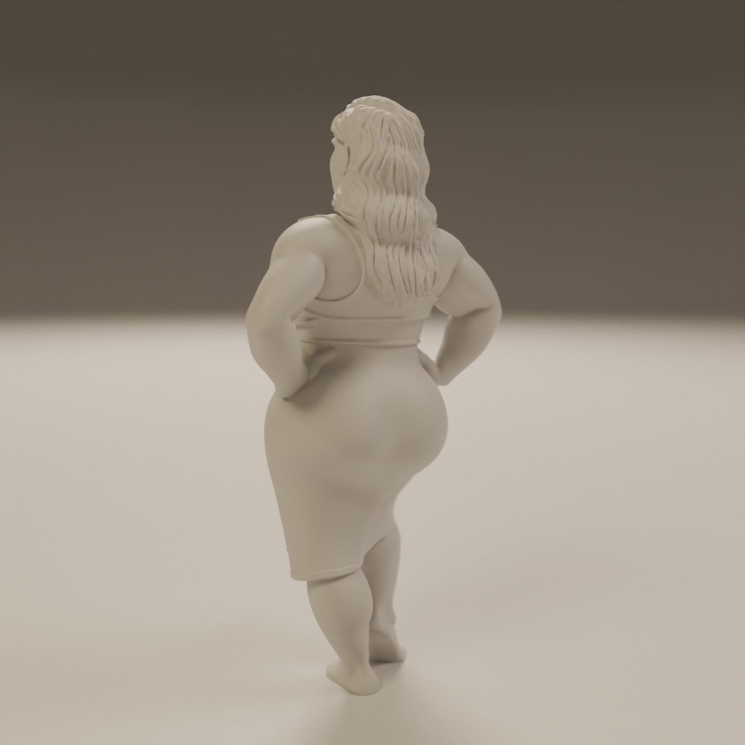 Maori pin-up 3D print model_14