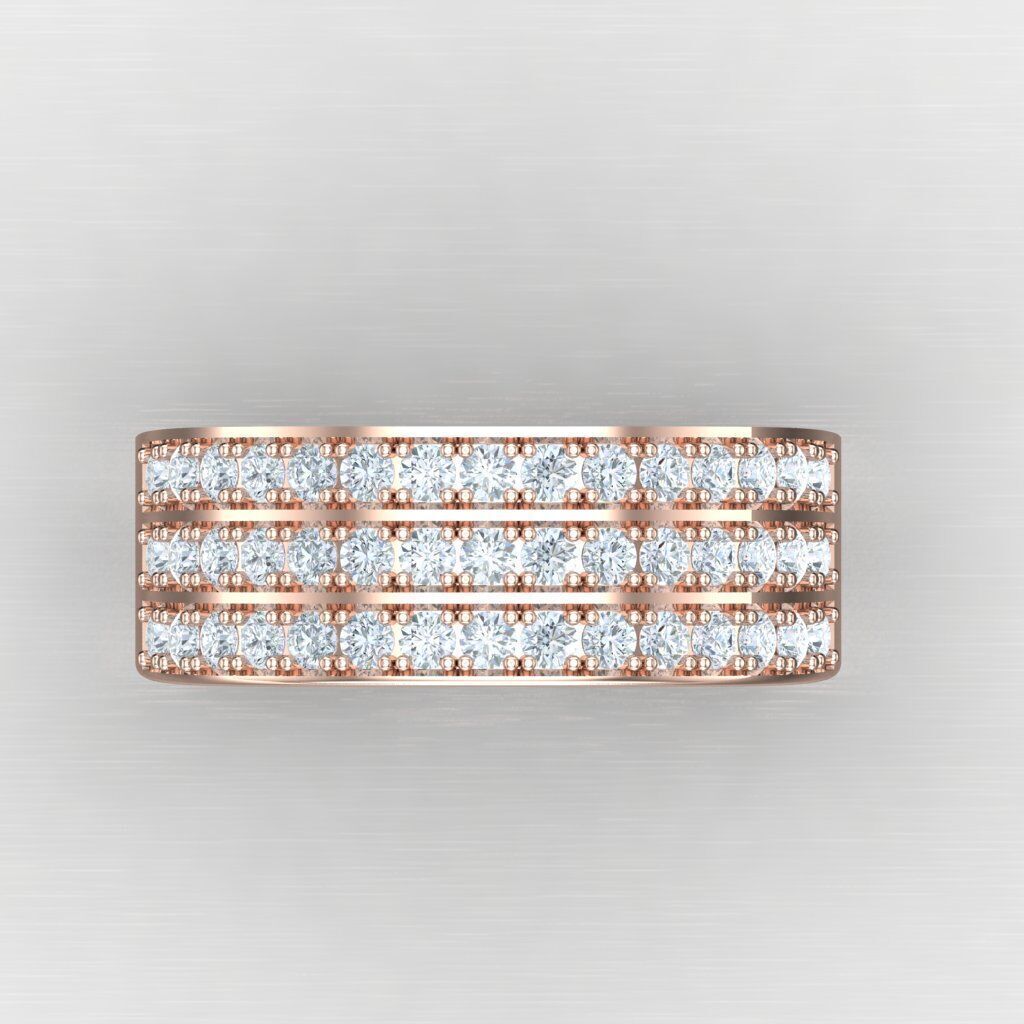 Modern Men Ring 3D CAD File 5MR088 3D print model_9