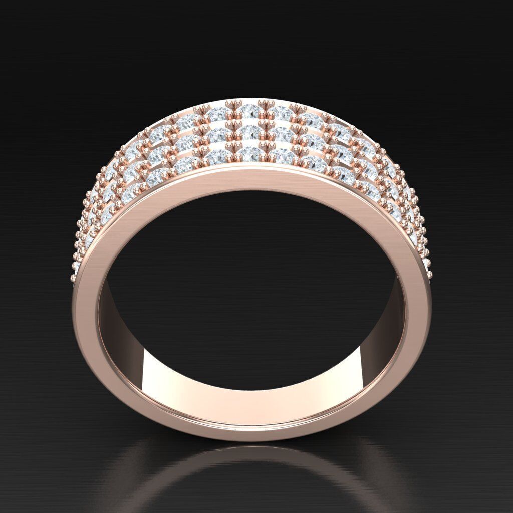 Modern Men Ring 3D CAD File 5MR088 3D print model_3