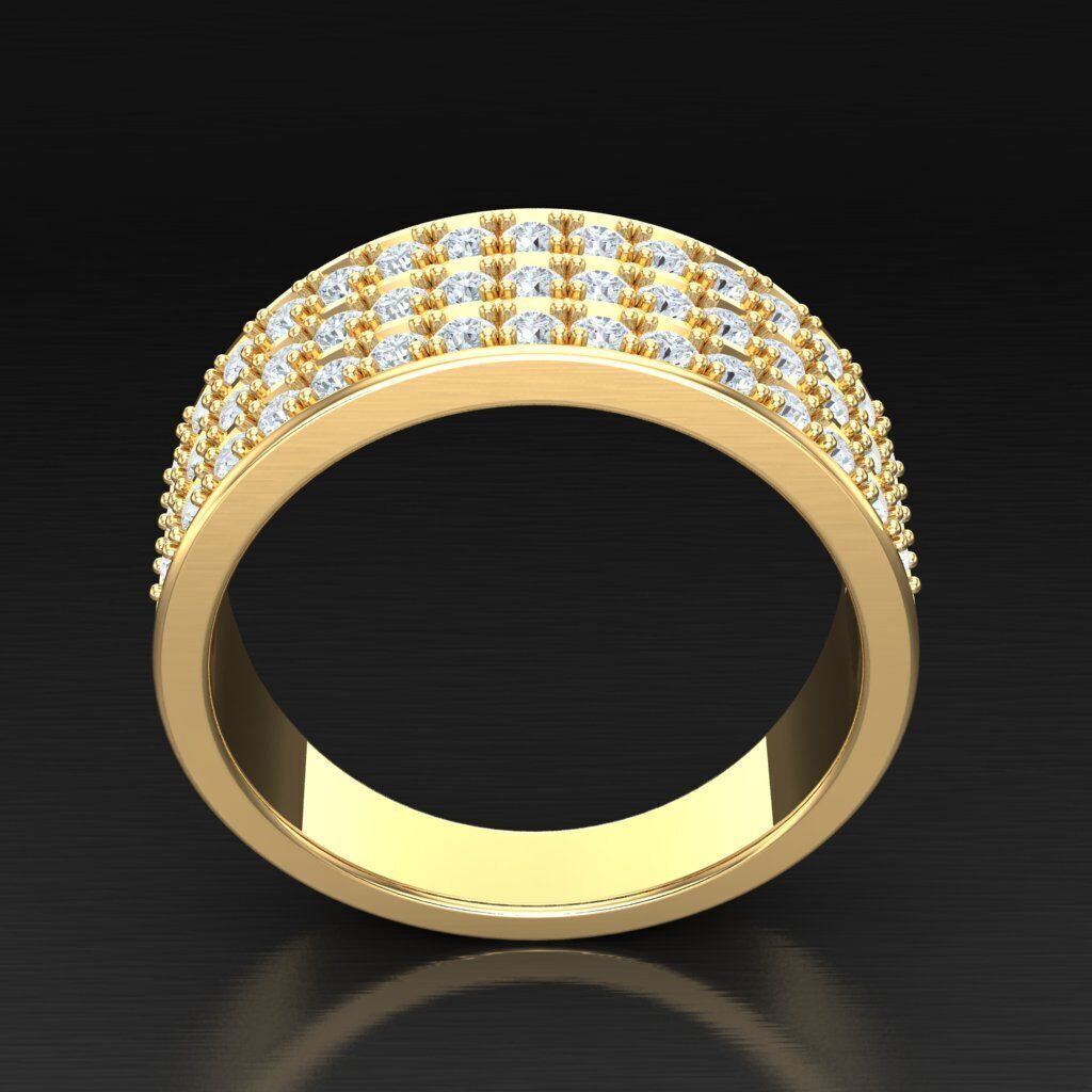 Modern Men Ring 3D CAD File 5MR088 3D print model_4