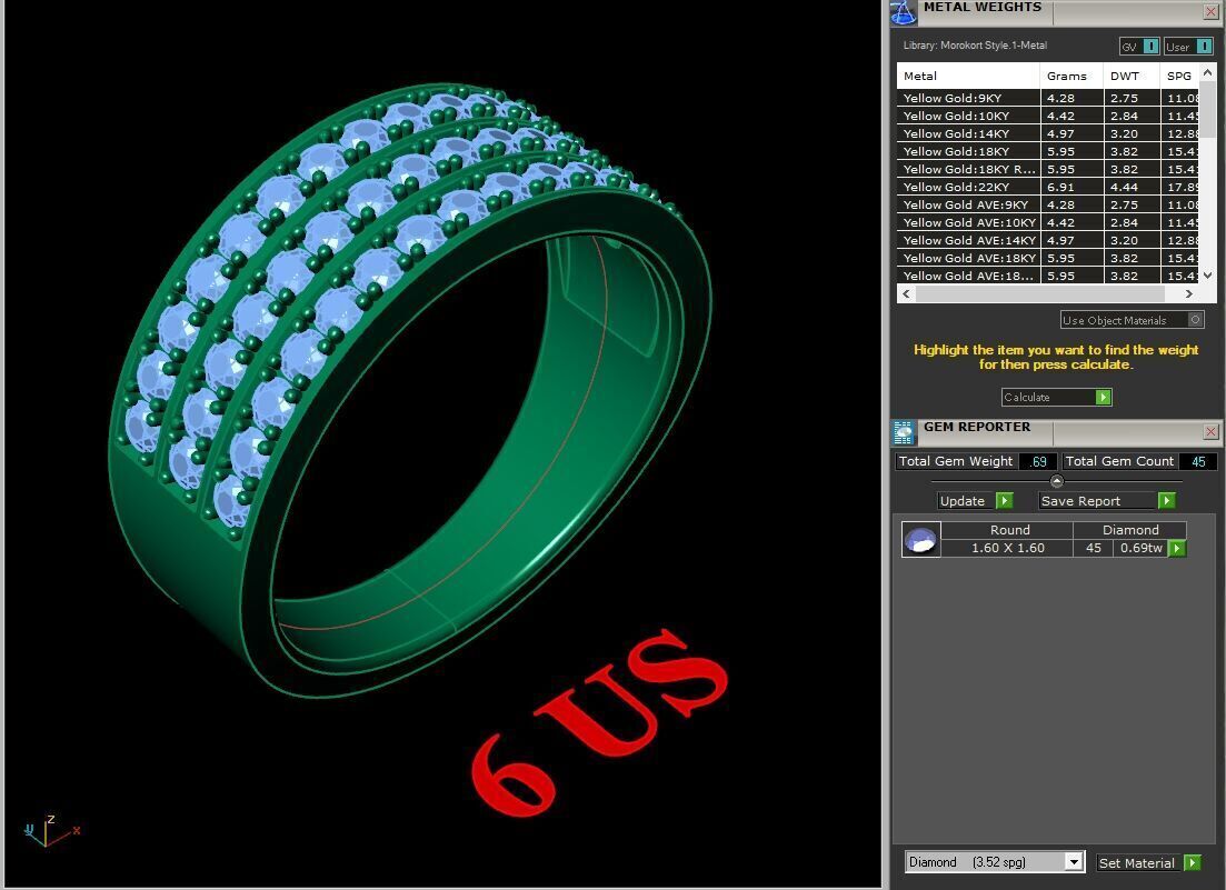 Modern Men Ring 3D CAD File 5MR088 3D print model_1