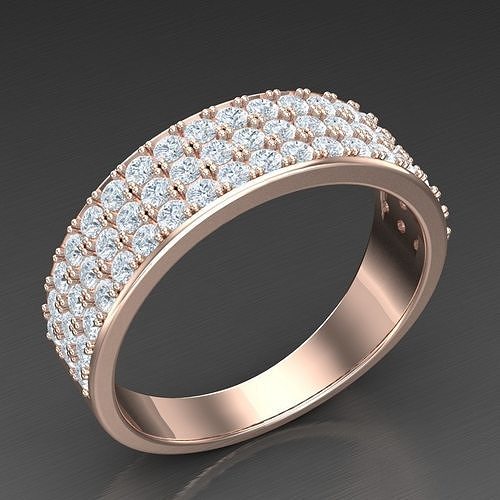 Modern Men Ring 3D CAD File 5MR087 3D print model