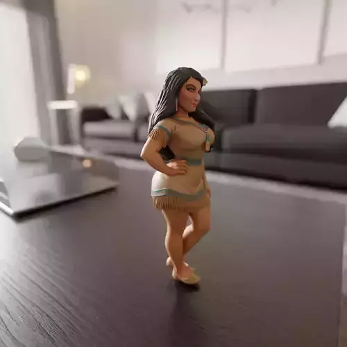 native american pin-up